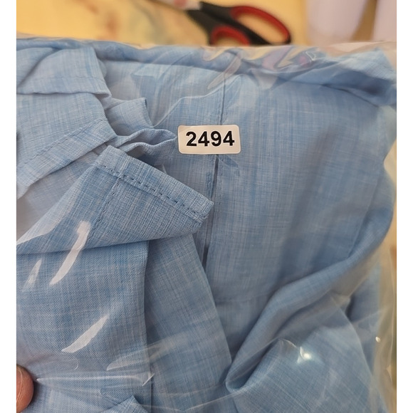 Magellan Blue Moisture-Wicking Classic Vented Fishing Button Up Shirt Mens Sz 3X - Picture 5 of 5